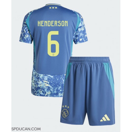 Dječji Nogometni Dres Ajax Jordan Henderson #6 Gostujuci 2024-25 Kratak Rukav (+ Kratke hlače)